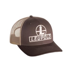 Leupold 180424 Trucker Hat Brown/Khaki Semi-Structured