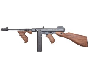 Auto-Ordnance T1BSB 1927A-1 Semi-Auto Rifle, .45 ACP, 30-Round Capacity, Black Finish, Walnut Stock, 10.5-Inch Barrel, 35-Inch Length, 12 lbs