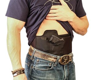 Battenfeld 1092405 Caldwell Tac Ops XL Belly Band Holster, Moisture-Wicking Material, Brown