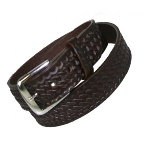 Boston Leather Traditional 1 1/2 In Off Duty Belt Brown Size 52