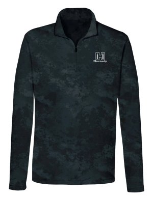 Horn Hunter 99597XXXL 1/4 Zip Black Long Sleeve Pullover 3XL
