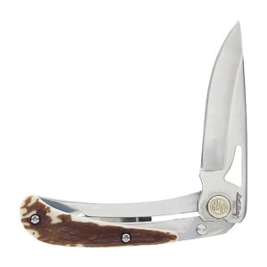 Uncle Henry 3UH Large Folding Knife 2-7/10 Drop Point Blade Staglon