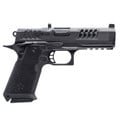 Staccato, HD P4.5 Premium, 9mm, 4.5 DLC SS Bull Barrel with Sight Block, X-Serrations Optic Ready, Trijicon Tritium Front Sight, Black Ledge Rear Sight, Curved Trigger, Ambi Safety, Ambi Slide Release, Magwell, Light Rail, 4 Mags, 18rd