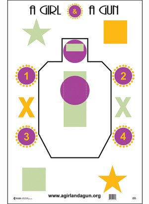 Action Target AGG100 23"x35" IDPA Silhouette Paper Targets 100/Box