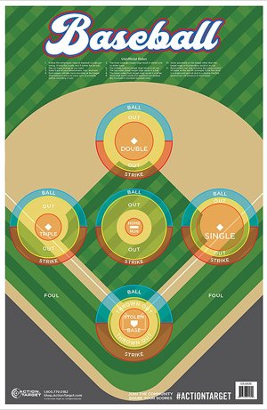 Action Target GSBASE100 23in Hanging Paper Target Backer