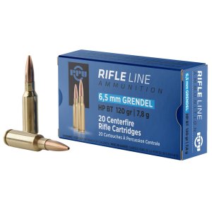 PPU PP6GH Standard Rifle 6.5Grendel 120gr Hollow Point Boat Tail 20 Per...