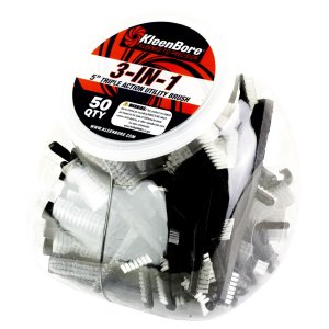 KleenBore UT221CGLOBE Triple Action 5" Nylon Utility Brush 50 Pack