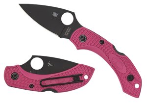 Spyderco Dragonfly 2 C28FPPNS30VBK2 2.30 In S30V Black TiCN Pink Handle