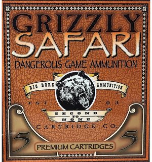 Grizzly Ammo GC5/416NE2 500-416 Nitro Express 400gr Solid Brass 5ct