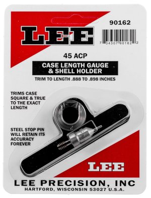 Lee Precision Case Length Gage and Shell Holder 45 Auto 90162