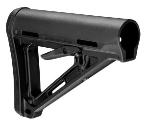 Magpul MOE AR-15 Mil-Spec Carbine Stock - Black with Rubber Pad, USA Made