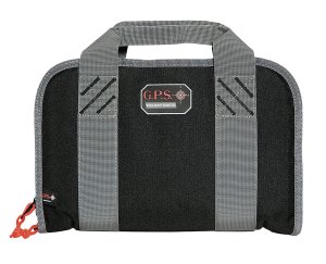 GSM Outdoors GPS-1308PC Double Pistol Case Quilted Tricot Lining Black