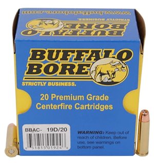 Buffalo Bore 19D20 .357 Mag 125gr JHP 20 Rounds 1700fps