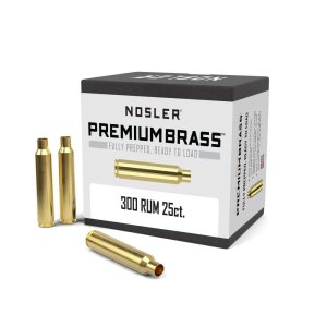 Nosler 11940 Unprimed Brass Rifle Cases .300 Rem Ultra Mag 25ct
