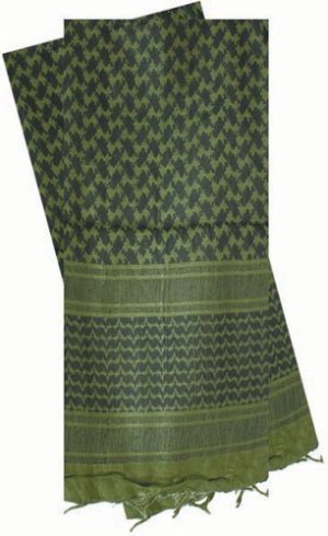 Red Rock Gear 70-00 Shemagh 42x42 Cotton Olive Drab/Black