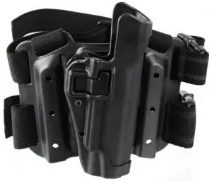 BLACKHAWK HOLSTER GLOCK 17/19/20/21/22/23/31/32/SW M&P 9/40/45 RH BLACK SERPA TACTICAL LEVEL II