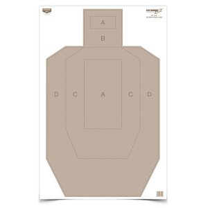 Birchwood Casey Eze-Scorer IPSC Silhouette Paper Target 23"x35" Tan 5-Pack