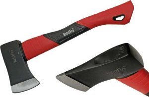 SZCO Rite Edge AX6801 14" Fiberglass Camp Axe, Red Handle, 4" Blade