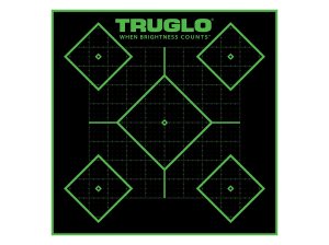 TruGlo TG14A25BB Tru-See 12x12 Self-Adhesive 5-Diamond Targets 25pk