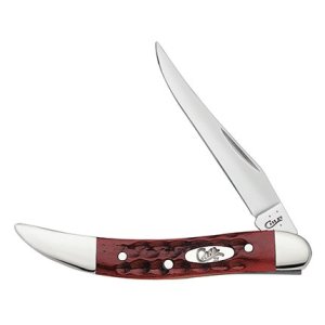 Case Cutlery SM Texas Tpick 1BLD 3" Red Bone Knife 00792