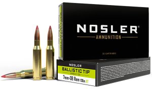 Nosler 40060 7mm-08 Rem 120 Grain Ballistic Tip 20 Rounds Per Box