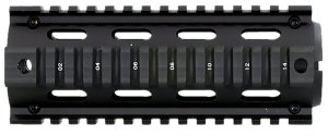 AIM Sports MT021 6 In Aluminum Quad Rail Handguard Black