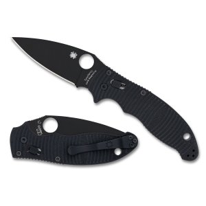 Spyderco Manix 2 Salt 3.37 In CPM MagnaCut Black G-10 Handle