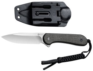 Civivi C2105B Elementum 3.98" D2 Steel Blade, Green Micarta Handle