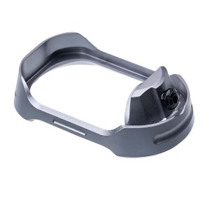 Tyrant CNC TDG17MWG5GREYBLACKSCRE Glock 17 Gen 5 Grey Aluminum Magwell