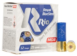 Rio Ammunition RBSM323 Royal BlueSteel 12Gauge 3" 1 1/8oz 3Shot 25 Per