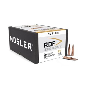 Nosler RDF 7mm .284 185GR Hollow Point Boat Tail, 500 Count Box, USA Origin, Copper Material
