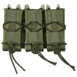 High Speed Gear 11PT03OD Pistol TACO Triple Mag Pouch, MOLLE, OD Green