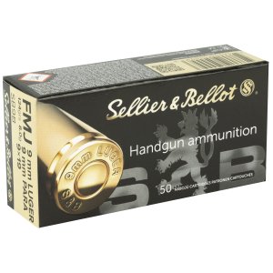Sellier & Bellot SB9B 9MM 124 Grain FMJ 1000 Rounds