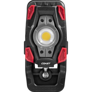 Coast PRODUCTS CL10R CLAMP LIGHT 1150 LUM W/ULTRA VIEW FLOOD LIGHT BLK/RED