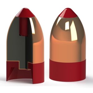 PowerBelt Bullets AC1597AT Copper Muzzleloader 54 Cal AeroTip 348 gr 15