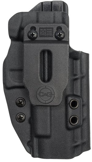 C&G Holsters 0056100 Covert IWB Black Kydex Belt Clip Fits Glock MOS-48...