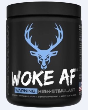 Bucked Up Woke AF Blue Raz Pre-Workout Powder 30 Servings