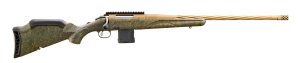 Ruger Gen II American 223 Rem 22" Spiral Fluted Barrel, Green Splatter Stock, Burnt Bronze Cerakote, 10-Round AR-Style Magazine, Alloy Steel, 6.7lb