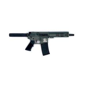 Great Lakes GL15223PCHG .223 Wylde AR15 Pistol 7.5" Nitride Charcoal Green