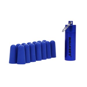 WALKER'S GAME EAR 7 Pairs Yellow Foam Plugs with Black Alum Carry Canister