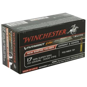 Winchester Ammo S17W20 Varmint HV 17 WSM 20 gr Polymer Tip 50 Bx/10 Cs