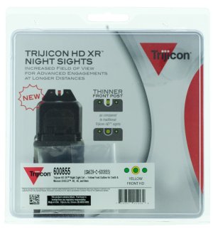 Trijicon HD XR Night Sight Set Yellow Outline for S&W SHIELD - SA639-C-600855