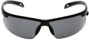 Pyramex Safety Everlite PYSB8620DT Glasses Gray Anti-Fog Lens Black Frame