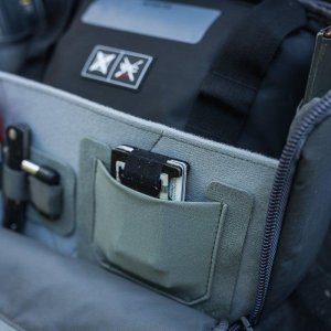 Vertx VTX5231 Stretch Pocket Small Gray 2 Pack Velcro Elastic Pockets