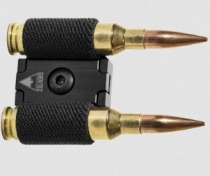 Grovtec AC341 R2S2 M-LOK 2-Round Spare Ammo Holder Black Aluminum