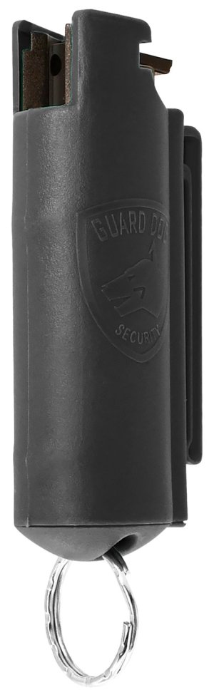 GuardDog PSGDKCBK Pepper Spray Keyring 0.50 OZ 16 ft Black