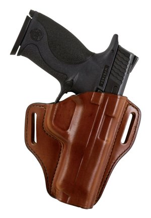 Bianchi Remedy Open Top Belt Holster for Colt 1911's and Clones Right Hand Leather Brown