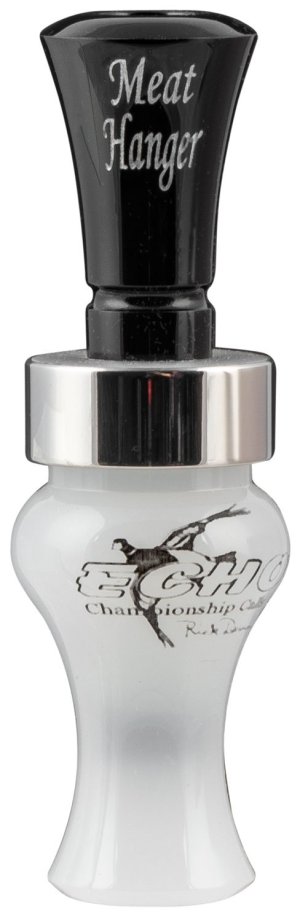 Echo Calls Meat Hanger 79010 Double Reed Mallard Call Black/Pearl Acrylic