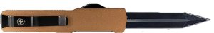 Templar Knife MAAB121 D2 Steel Folding Dagger 3.25 In Bronze Handle