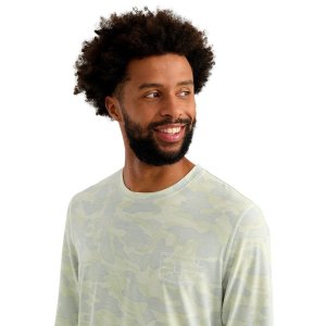 Marolina HUK Drift Performance Long Sleeve Shirt Pale Algae 2XL
